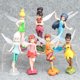 thumbnail image 2 of Figuras de acción de Disney para niños, juguetes de 7 piezas, minifiguras de acción de Pvc de Tinkerbell, Hada de las hadas, elfo, Princesa, modelo, 2 of 5