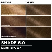 Garnier Olia Oil Powered Permanent Hair Color, 6.0 Light Brown