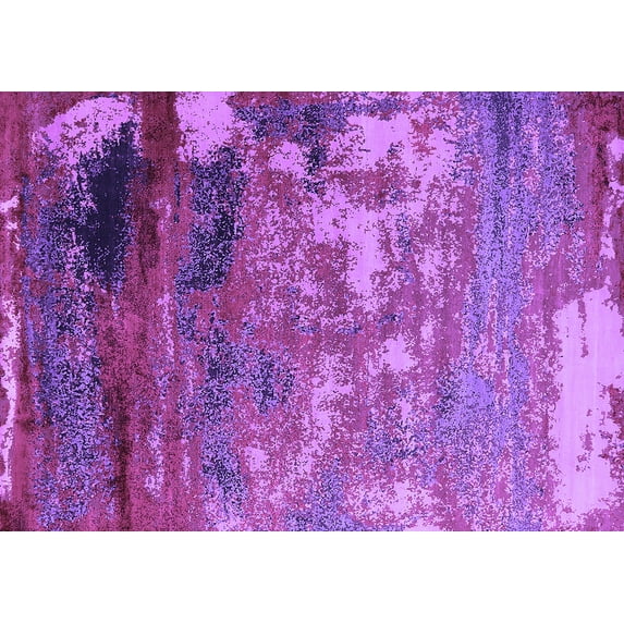 Ahgly Company Indoor Rectangle Oriental Purple Industrial Area Rugs, 6' x 9'