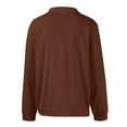 thumbnail image 5 of Havenx Men Long Sleeve Polo Sweater V Neck Knit Polo Shirts 2025 Trendy Lightweight Ribbed Golf Shirts Pullover Sweater,Brown XL, 5 of 8