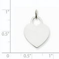 thumbnail image 2 of 14K White Gold Medium Engravable Heart, 2 of 2