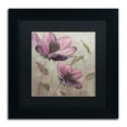 thumbnail image 2 of Trademark Fine Art "Plum Floral II" Canvas Art by Emily Adams, Black Matte, Black Frame, 2 of 5