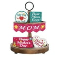 thumbnail image 3 of 1 Set Of Mother's Day Layered Tray Mother Mother Tier Tray Gift Hierarchical Tray Decorative Set Summer Rural Farmhouse Decorative Kitchen Hierarchical Tray Commemorative Gift Mini Easter Eggs, 3 of 5