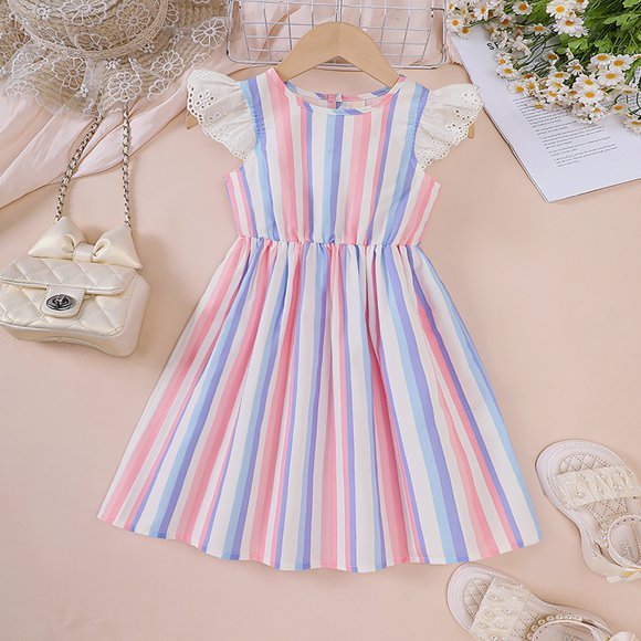Robe Alien pour Filles Robe de Demoiselle d'Honneur 4t Filles 6x Robe Petite Fille Chaussures Taille 11 4t Vêtements Fille Automne Hiver Robe Tutus pour Filles Robe pour Filles 6 Robes Bébé Fille Rose 2 Tout-Petits Filles
