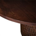 thumbnail image 3 of World Interiors Vallarta 60" Round Mango Wood Two Tone Dining Table in Brown, 3 of 4