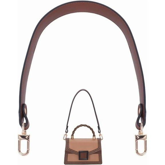 Leather Purse Strap 22.75inch Handbag Shoulder Strap for Shoulder Bag Making Brown