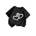 thumbnail image 3 of WEAIXIMIUNG T-Shirts Fille Tout-Petit 2T Multipack Fille Enfant Mignon Graphique Col Rond Manches Courtes Tee Été Décontracté T-Shirt 120, 3 of 5