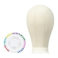 thumbnail image 4 of MERIGLARE Canvas Block Head Multipurpose Stable Display for Hat Hairpieces Scarves Head 55cm, 4 of 9
