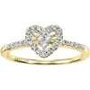 Heart and Soul 1/5 CT. T.W. Diamond 10kt Yellow Gold Ring