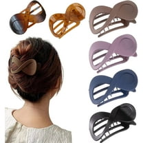 6 Pcs Hair Claw Clip Hair Clips for Thick Hair Women, Non-Slip Large Hair Claws Coloured Hair Clips Large Claw Clip, Hair Accessories for Women and Girls for Easy Storage