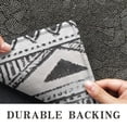 thumbnail image 6 of White Geometric Diamond Striped Pattern Door Rugs,Washable Non Slip Door Mats Indoor,Decorative Door Mats,Entry Mat Indoor for Entrance,Bedroom,Kitchen,Bathroom,16"x47", 6 of 6