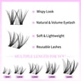 thumbnail image 3 of Kit de extensiones de pestañas VEYESBEAUTY Lash Clusters Whisper 8-16 mm, 3 of 6