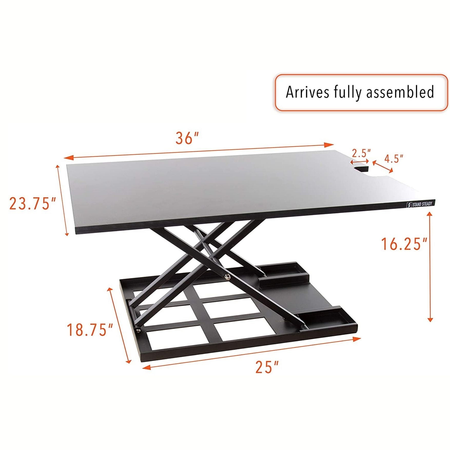Standing Desk X Elite Pro XL Stand Steady Standing Desk X