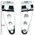 thumbnail image 6 of Krator Chrome Headlight Mounting Bracket Fork Ear 31-37mm Compatible with Suzuki Boulevard S40 S50 S83, 6 of 6