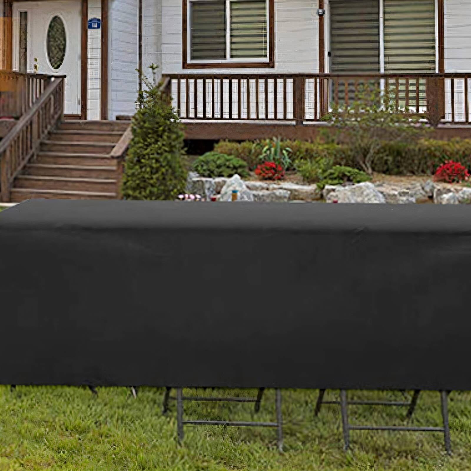AUQ Patio Furniture Covers,Heavy-Duty 420D Outdoor Furniture Covers Waterproof,UV Protection Adjustable Drawstring Patio Table Coverfor Chairs and Tables,120*60*90cm