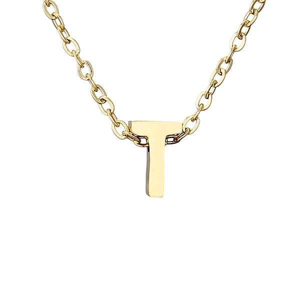 Delicado collar de oro para las mujeres lindo nombre de la letra gargantilla collares para niñas joyas