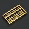 thumbnail image 2 of Mini Brass Abacus 9 Gears Chinese Math Calculating Tool 1.5in, Chinese Calculator Counting Tool, Mini Brass Abacus Decoration, for Kids Adult Collection, 2 of 8
