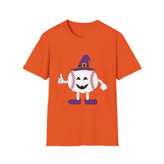 Halloween Pumpkin Baseball T-Shirt