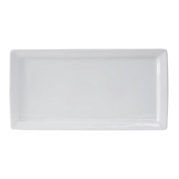 Tuxton GSP-552 Rectangular Plate 15.5 in. X 8 in., Porcelain White