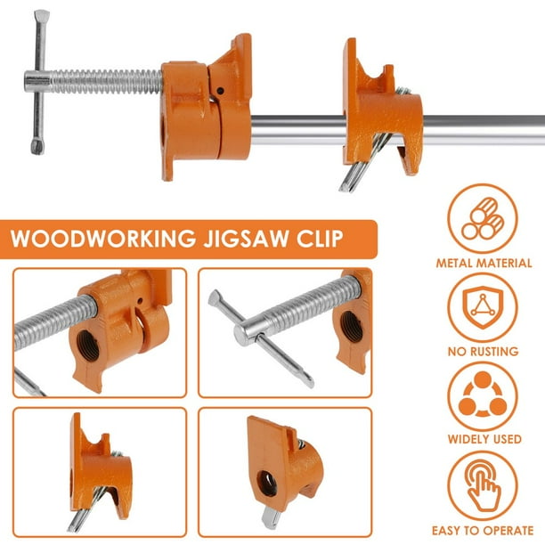 Parallel outlet tube clamp