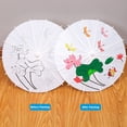thumbnail image 4 of Paper Umbrellas Paper Decorative Chinese Japanese Parasol Umbrella DIY Oiled Paper Painting Umbrellas Crafts for Wedding Bridal Party Decor, 4 of 7