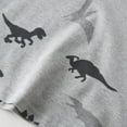 thumbnail image 6 of CYRBOKO Boys Short Sleeve Polos, Dinosaur Printed Lightweight Cotton Casual Summer Tops Gray Size 7-8 T, 6 of 9