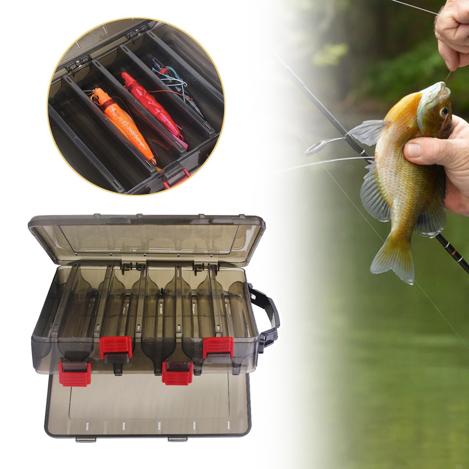 Colaxi Fishing Tackle Box Fishing Accessories Hooks Storage Case Portable Waterproof Container Box 10 Slot