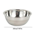 thumbnail image 2 of Stainless Steel Mixing Bowl Basdi Thickened Stainless Steel Mixing Bowl Set - Multi-Purpose Kitchen Basin for Food Prep & Serving, Durable Soup Pot with Anti-Slip Base, Kitchen Prep Basin, C, 2 of 4