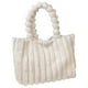 thumbnail image 1 of Here's a polished and professional product description based on the title you provided:\n\n \n\n**Large Capacity Fluffy Tote Bag for Women – Plush Fuzzy, 1 of 5