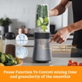 thumbnail image 4 of iCucina Licuadoras para Batidos y Smoothies, 500W, 2 Vasos Portátiles para Llevar con Tapa de 28 oz, Licuadora Personal, Fácil de Limpiar, para Cocina, Jugos, Comida para Bebés, 4 of 5