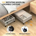 thumbnail image 3 of Under Bed Storage with Wheels, XXXL Larger Under Bed Storage Containers with Clear Lids, 36'' Lengthen Under Bed Shoe Organizer for Shoes Clothes(White 2 Pack, XXXL(36"x16.6"x7.28")), 3 of 12