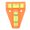 Orange, variant on Suodoka Mini T-Shape Bubble Level 2D Measuring Instrument Tool with Base Installation Holes, Black