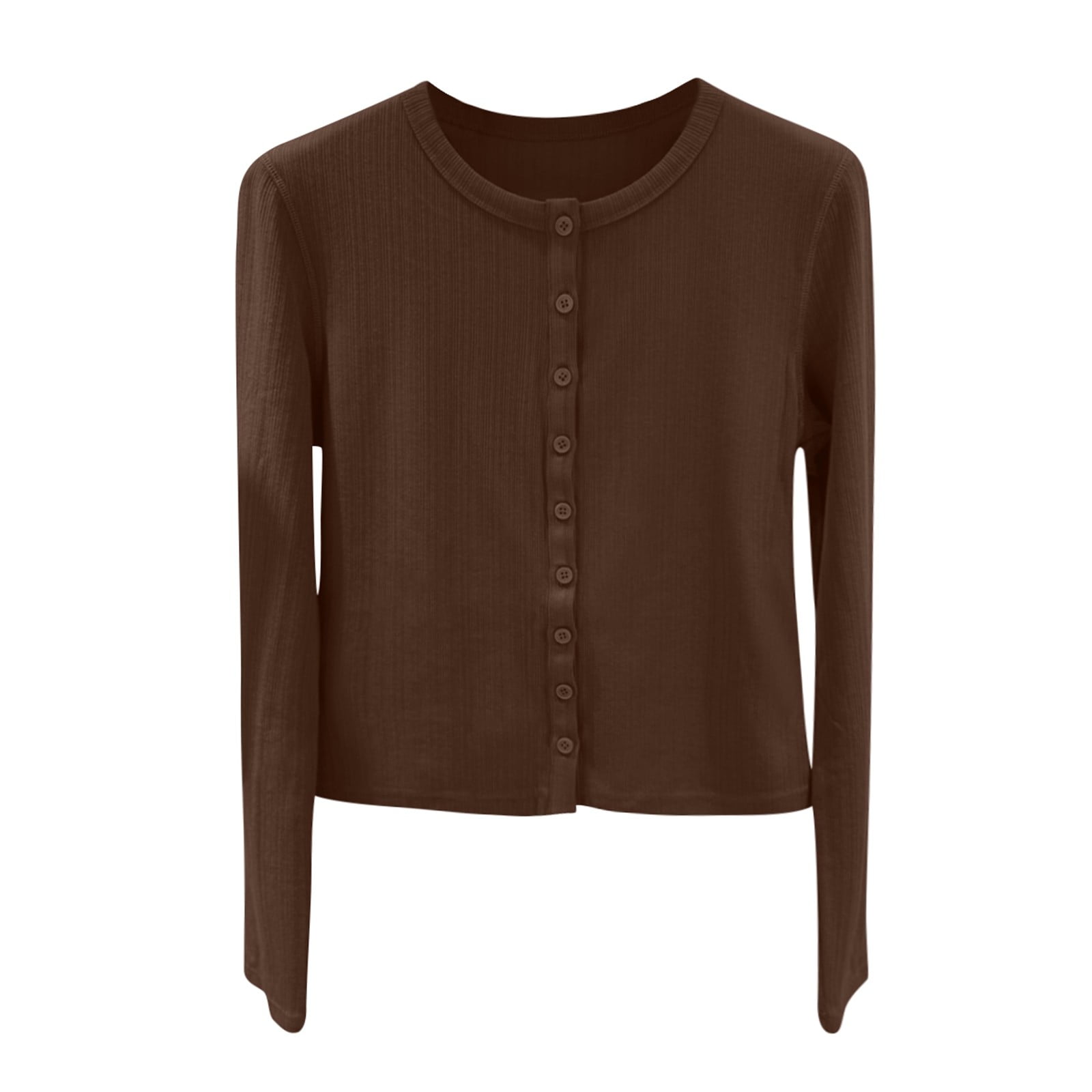 Button Up Cardigan Women Knit Cardigan Sweater Solid Long Sleeve