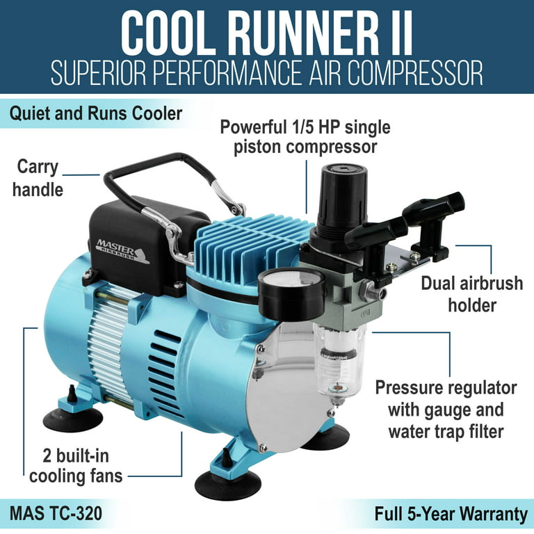 Review Master Airbrush Cool Runner II Dual Fan Air Compressor