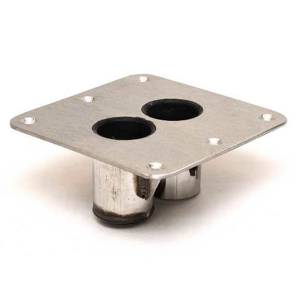 Springfield Marine Boat Ski Pylon Base 3640035-S | KingPin Ski Tow 2 Hole Satin