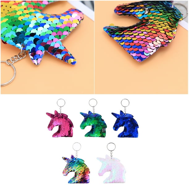 Sequin unicorn keychain sale