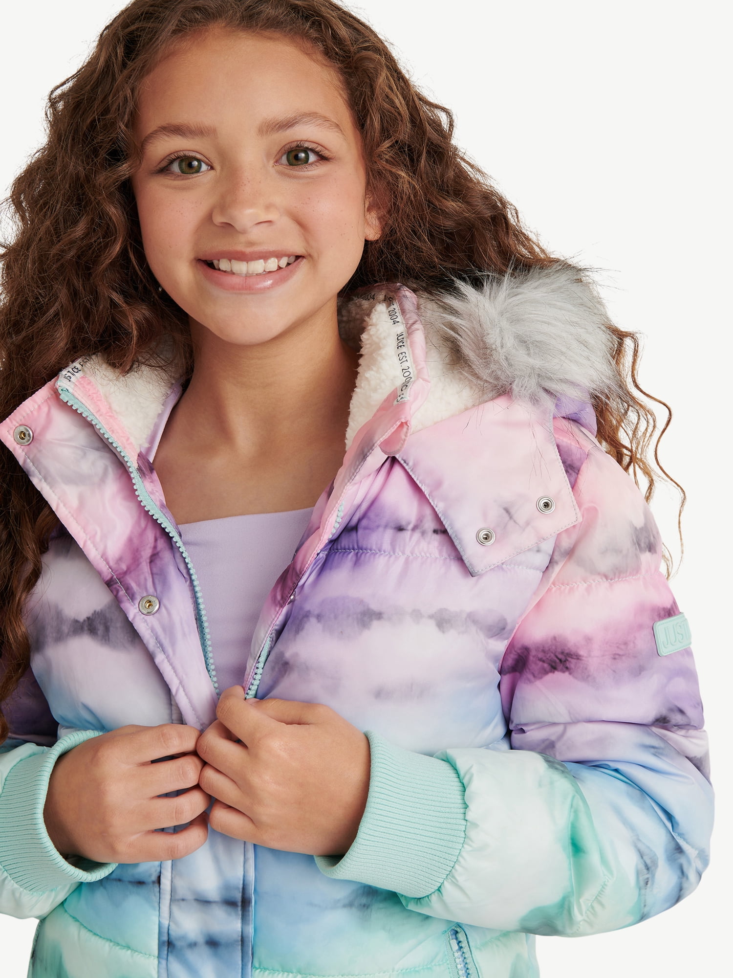 Justice Girl's Matte Puffer Bomber, Sizes XS - XL