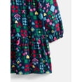 thumbnail image 3 of Wonder Nation Girls Tiered Dress with Long Sleeves, Sizes 4-18 & Plus, 3 of 3