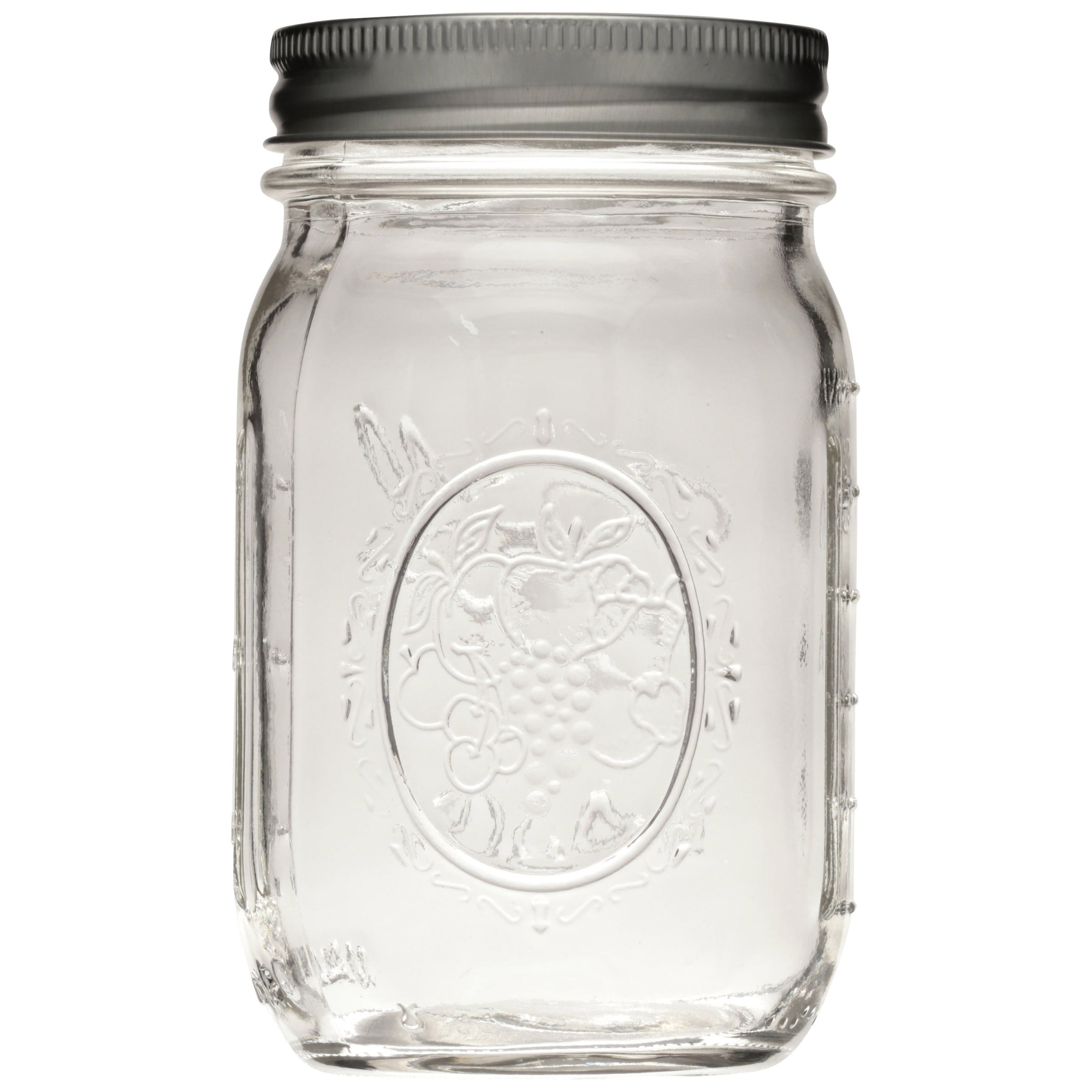 Ball Glass Mason Jars With Lids Bands Regular Mouth 16 Oz 12 Pack Walmart Com Walmart Com