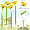 thumbnail image 2 of Pluma plástica del girasol de la flor falsa 16pcs Fokelyi ZJWJ006, 2 of 7