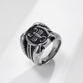 thumbnail image 3 of PAMTIER Men's Stainless Steel Vintage Gothic Punk Domineering Dragon Claw Scorpion Zodiac Sign Biker Ring Personality Statement Silver Size 9, 3 of 5