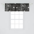 thumbnail image 2 of Sakura Window Valance, Muted Colors Lily and Butterfly Pattern with Vertical Cherry Blossoms, Curtain Valance for Kitchen Bedroom with Rod Pocket, 54" X 18", Charcoal Grey Pale Grey, by Ambesonne, 2 of 2