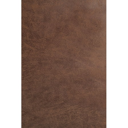 Simpli Home - Harrison 36 inch Wide Transitional Square Coffee Table Storage Ottoman in Faux Leather - Distressed Umber Brown