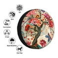 thumbnail image 4 of Naloa Butterflies And Flowers Painting PVC Leather Spare Tire Wheel Cover Spare Tire Cover, for Car Truck SUV Camper Trailer Universal Fit(14-17in)-16 inch, 4 of 6