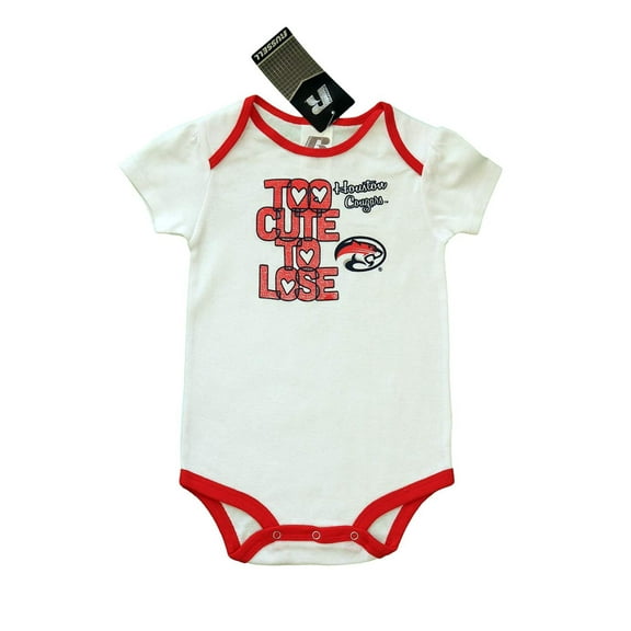 NCAA University of Houston Cougars Baby Cotton Envelope Neck Bodysuit (12M)