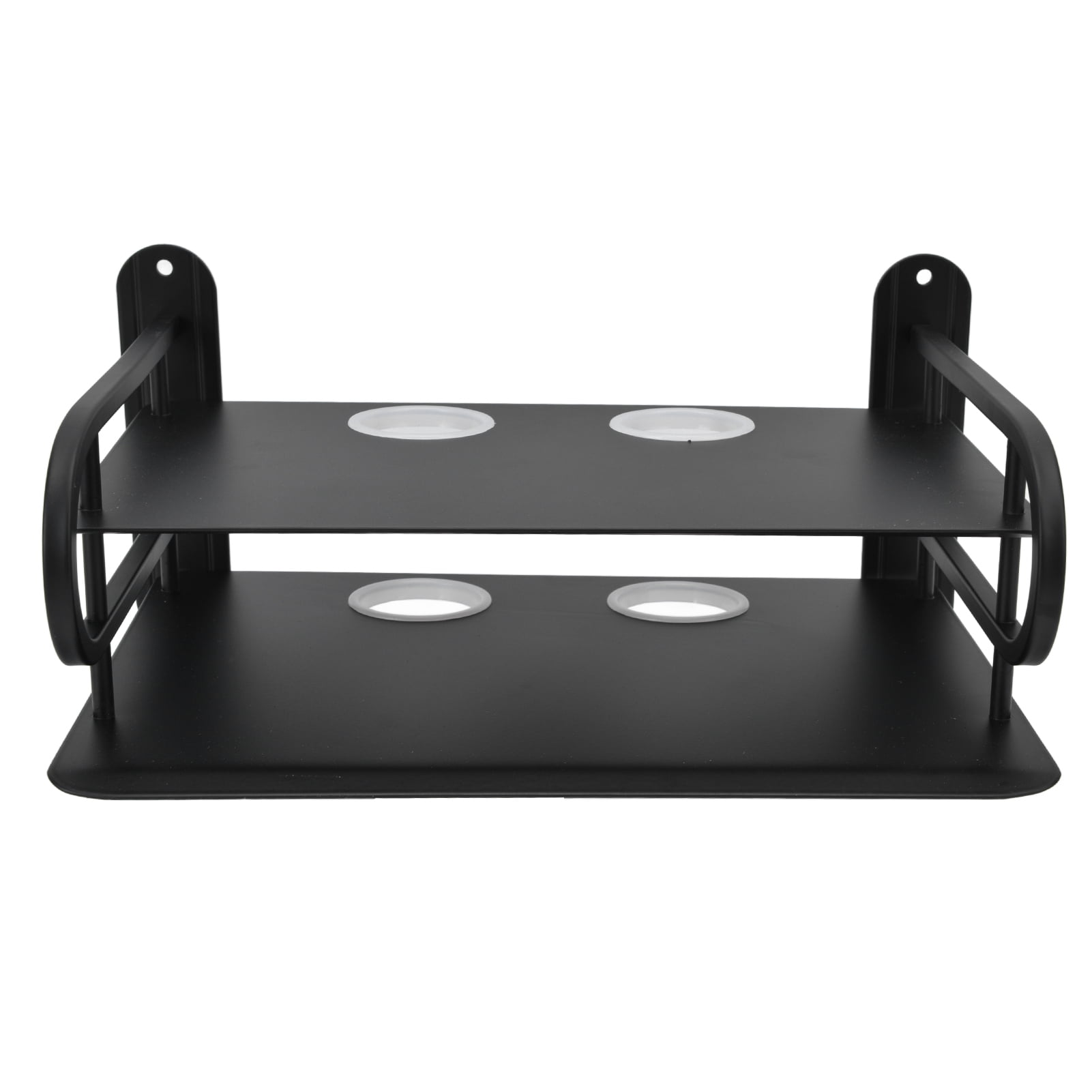 LYUMO DVD Shelf,Cable Box Shelf,Double Layer Floating Wall Shelf TV Box Shelf Wall Mounted Router DVD Cable Box Shelf for Household