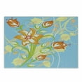 thumbnail image 1 of Floral Cutting Board, Orange Tiger Lily Retro Style Flowers in Pastel Tones, Decorative Tempered Glass Cutting and Serving Board, in 3 Sizes, by Ambesonne, 1 of 2