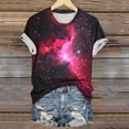 thumbnail image 4 of XMMSWDLA Hauts Décontractés pour Femmes Col Rond Manches Courtes T-Shirts Mode 2025 Printemps Été Coupe Ample Multicolore Yoga Hauts Femme, 4 of 7