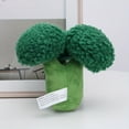 thumbnail image 3 of 1pc Broccoli Design Pet Grinding Teeth Squeaky Plush Toy, Durable Chew Toy For Dog Interactive Supply I01, 3 of 6