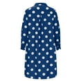 thumbnail image 4 of Women Plus Size Button Down Shirt Dress Graphic Casual Fashion Long Sleeve Pocket Collar Knee Length Loose Dress (L, Blue), 4 of 5